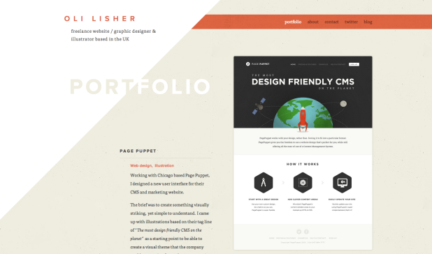 Oli Lisher freelance website : graphic designer & illustrator based in the UK